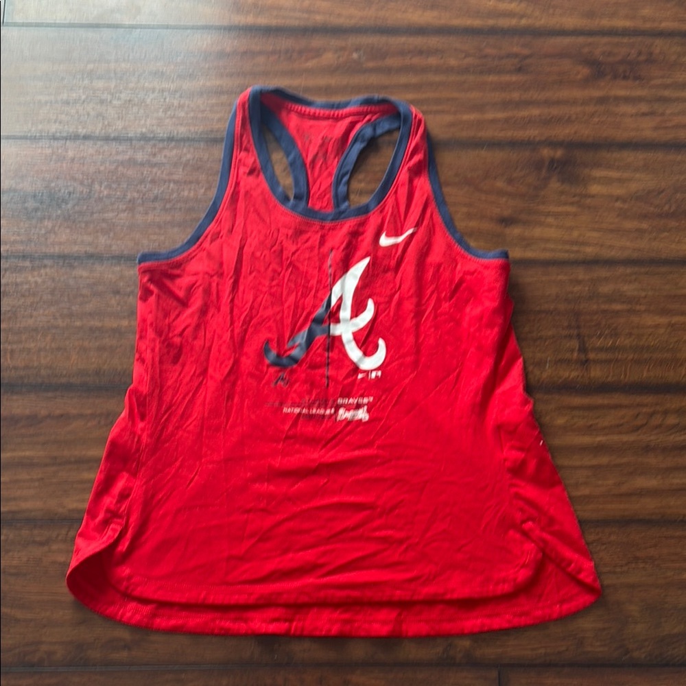 Nike Red and Blue Tank Top Athletic Style